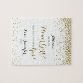 GoldGlitzerConfetti sind- Sie mein Blumen-Mädchen Puzzle (Horizontal)