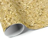 GoldGlitzern - Jeweled GoldImitat Glitter1 Geschenkpapier (Rolleneckpunkt)