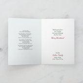 Goldglocken mit Holly Longfellow Gedicht Vintag Karte (Innenseite)