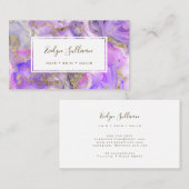 Goldgold-Glitzer aus Aquarellmor Visitenkarte (Vorne/Hinten)