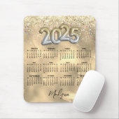Goldgold-Imitate aus niedlichem Marmor Glitzer 202 Mousepad (Mit Mouse)