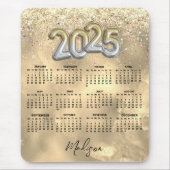 Goldgold-Imitate aus niedlichem Marmor Glitzer 202 Mousepad (Vorne)