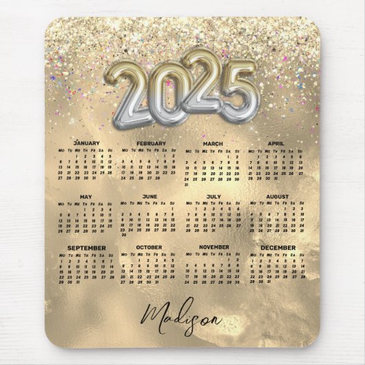 Goldgold-Imitate aus niedlichem Marmor Glitzer 202 Mousepad (Vorne)
