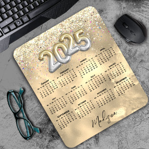 Goldgold-Imitate aus niedlichem Marmor Glitzer 202 Mousepad
