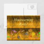Goldgold Postkarte (Vorne/Hinten)