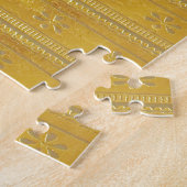 Goldgoldene Schablone addieren TEXT Puzzle (Seite)