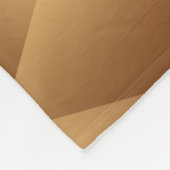Goldgoldenes Polygonmuster Fleecedecke (Ecke)