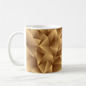 Goldgoldenes Polygonmuster Kaffeetasse (Links)