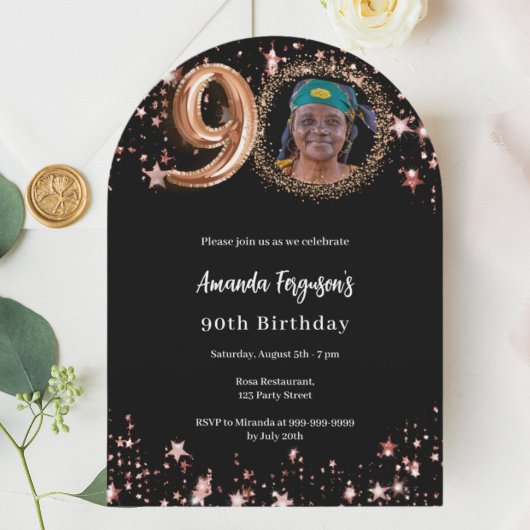 Goldgoldsterne der Schwarzen Rose - Foto - 90. Einladung