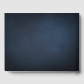 Goldgoldvergoldung der Navy, botanische Hochzeit Gästebuch (Rückseite)