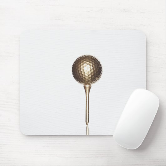 GoldGolfball und -t-Stück Mousepad (Mit Mouse)