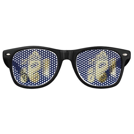 Goldgöttin Ganesha - Party Shades Sonnenbrille (Vorderseite)