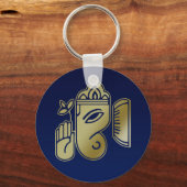 Goldgöttin Ganesha - Schlüsselanhänger (Vorderseite)