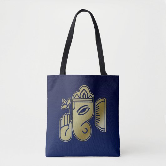 Goldgöttin Ganesha - Volldrucktasche Tasche (Vorderseite)