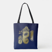 Goldgöttin Ganesha - Volldrucktasche Tasche (Rückseite)