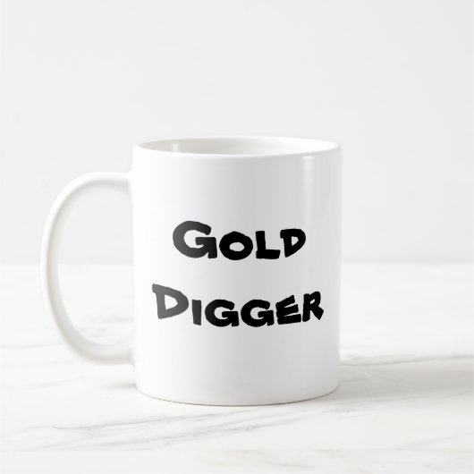 Goldgrabender Gorilla Kaffeetasse (Links)