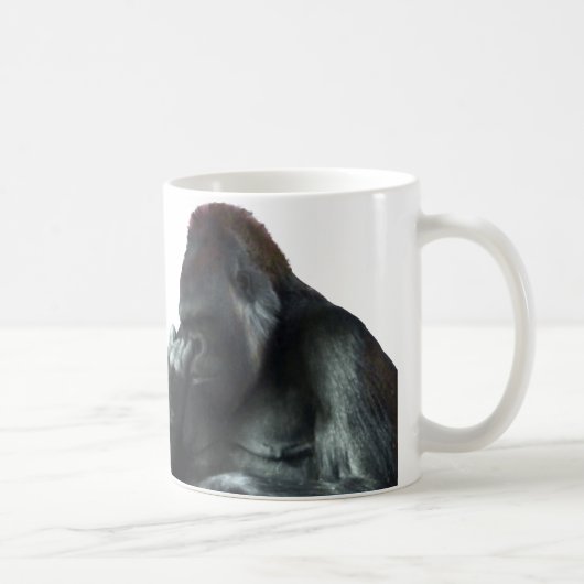 Goldgrabender Gorilla Kaffeetasse (Rechts)