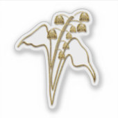 Goldgräber der Blume des Tales Aufkleber (Vorderseite)