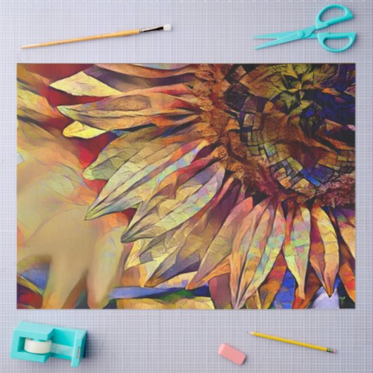 Goldgräber der Gelben Sonnenblumen Seidenpapier (Basteln)