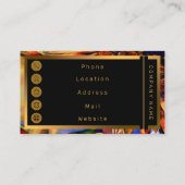 Goldgräber der Gelben Sonnenblumen Visitenkarte (Rückseite)