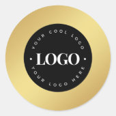 Goldgräber hinzufügen Sie hier Ihr eigenes Logo Runder Aufkleber (Vorderseite)