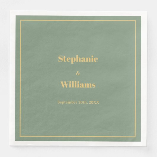 Goldgräber im Sage Green Serviette (Vorderseite)