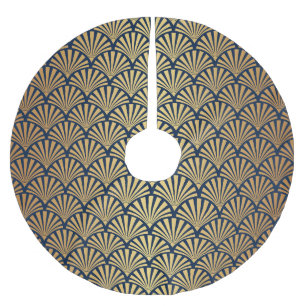 Goldgräber: Nahtlose Art Déco Polyester Weihnachtsbaumdecke
