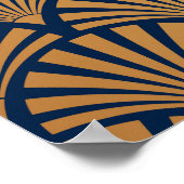 Goldgräber: Nahtlose Art Déco Poster (Ecke)