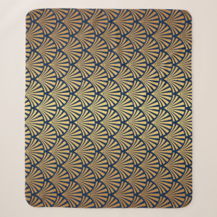 Goldgräber: Nahtlose Art Déco Sherpadecke