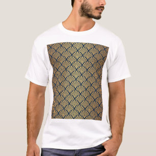 Goldgräber: Nahtlose Art Déco T-Shirt