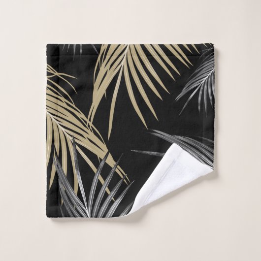 Goldgräber-Palm-Blätter Traum Nr. 1 Badhandtuch Set (Waschlappen)