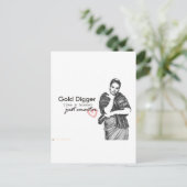 Goldgräber Postkarte (Stehend Vorderseite)
