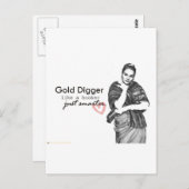 Goldgräber Postkarte (Vorne/Hinten)