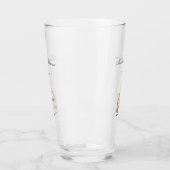 Goldgräberhund Hund Elegant Mit Monogramm Glas (Links)