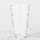 Goldgräberhund Hund Elegant Mit Monogramm Glas (Rechts)