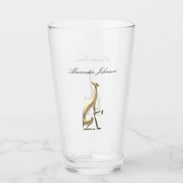 Goldgräberhund Hund Elegant Mit Monogramm Glas
