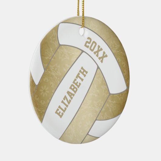 Goldgräbervolleyball Keramik Ornament (Rechts)