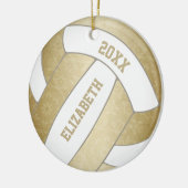 Goldgräbervolleyball Keramik Ornament (Links)