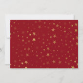 GoldGRAD | Editierbar Red | 5 FOTO Einladung (Rückseite)