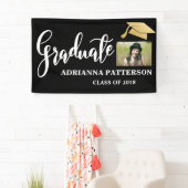 Goldgraduierter Hut-handgeschriebenes graduiertes Banner (Insitu)