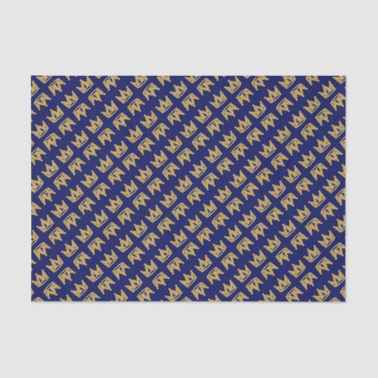 Goldgraffiti-Krone Seidenpapier (Vorderseite)