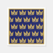 Goldgraffiti-Krone Serviette (Vorderseite)