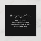 Goldgraue Foil Shine / gesprenkelt Quadratische Visitenkarte (Rückseite)