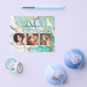 Goldgrauer Marmor Makeup Artist Elegantes Foto Flyer (Einzeln)