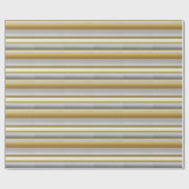 Goldgraues beige horizontales geschenkpapier (Flach)