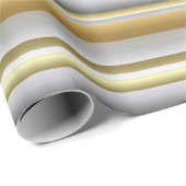 Goldgraues beige horizontales geschenkpapier (Rolleneckpunkt)
