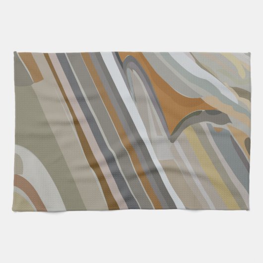 Goldgraues Marmorsteinfarbenmuster Geschirrtuch (Horizontal)