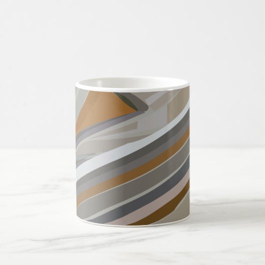 Goldgraues Marmorsteinfarbenmuster Kaffeetasse (Mittel)