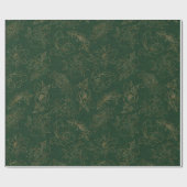 Goldgravur auf grünem BG Geschenkpapier (Flach)