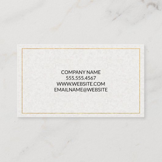 Goldgrenze | Dachfenster | Papiertextur Visitenkarte (Rückseite)